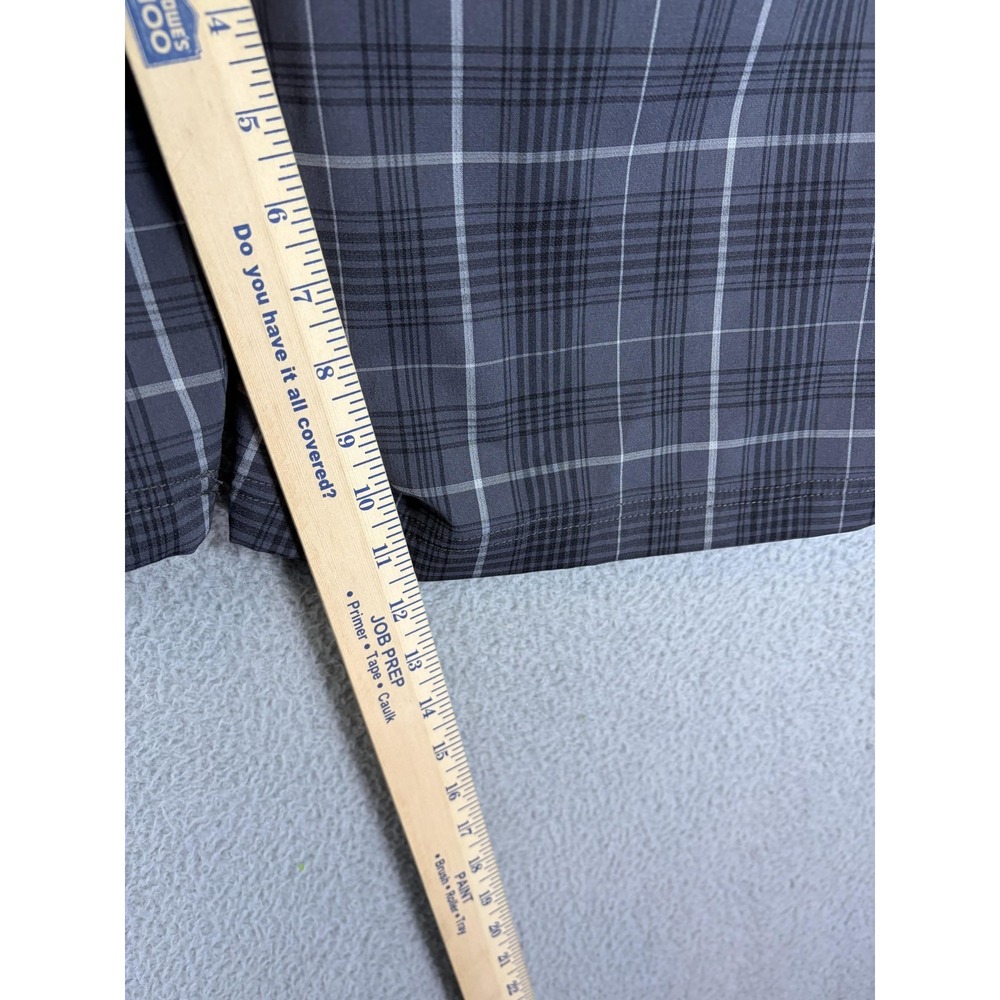 FILA Sport Golf Shorts Mens 36 Gray Plaid Microfiber Stretch 11 Inseam Men New - Picture 5 of 10